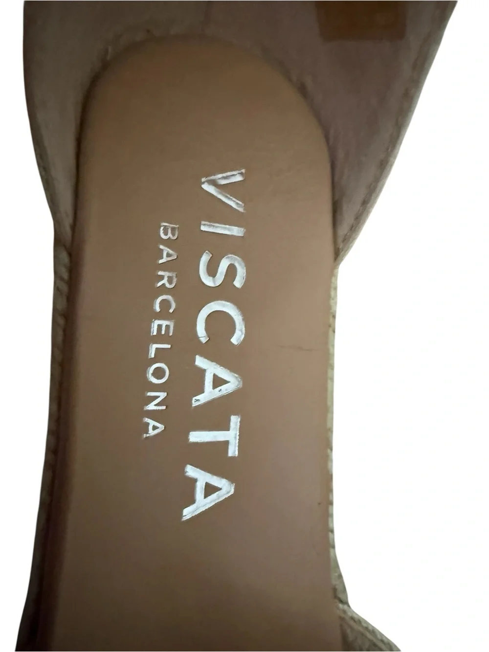 Viscata Formiga Organic Canvas Tan Espadrille Wedge Sandals 37 Made in Spain